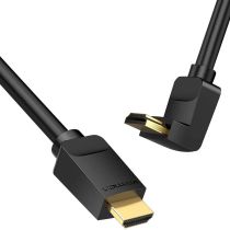 Кабель Vention HDMI 2.0, 4K 60Hz, Male to Male Adapter 90° Degree Правий, 1 м (AARBF)