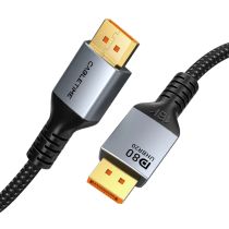 Кабель Cabletime DisplayPort v2.1 1m Black, 16K@60Hz 8K@120Hz 4K@240Hz, 2K 165Hz, 1080P 240Hz 80Gbps (CD13H)
