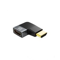 Перехідник Cabletime HDMI Male to Female Adapter 270° Лівий Degree, 8K60Hz, 4K120Hz (CP43G)