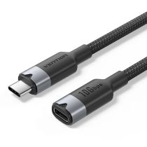 Кабель Vention USB Type C - USB Type C, 0.5м, 5А/PD100W, 4K 60hz, швидка зарядка, Black (TRFBD)