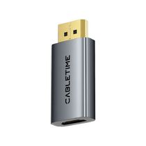 Перехідник Сabletime DisplayPort - HDMI, 0.2m, v2.0 4K 60Hz (CP21A)