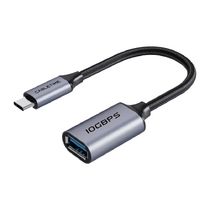 Кабель Cabletime USB 3.2 Type-C Male to USB 3.2 Type-A Female, 0.5 m, 10Gbs, Black (CP62G)