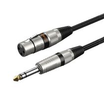 Кабель Cabletime мікрофонний Audio XLR Microphone To Jack Aux 6.5mm Male to XLR Female, 1м (CF41H)